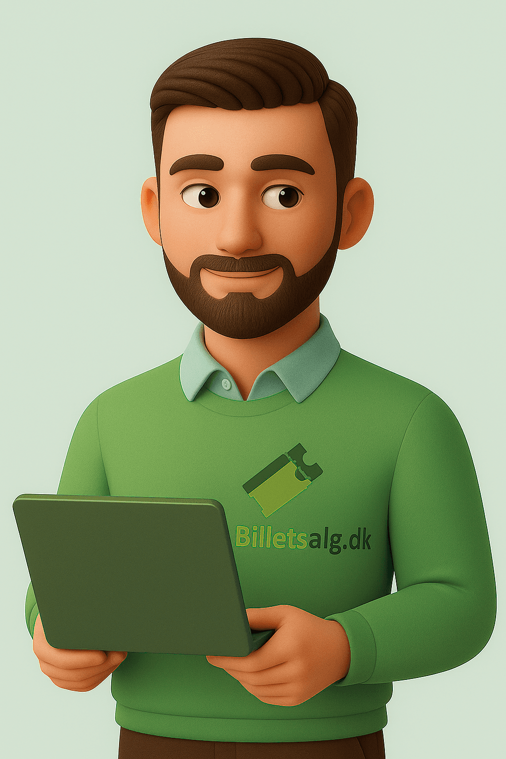 Billetsalg testimonial karakter